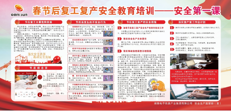 绷紧安全之弦，助立企业平稳开局--kaiyun开云网页版(中国)官方在线登录筑牢节后复工复产安全基石